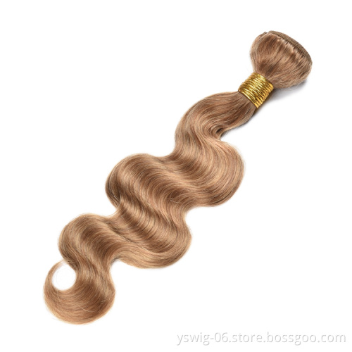 In Stock Double Weave Cambodian Human Hair 27# Colored Body Wave Bundles Vendors Remy Human Hair Extension Products